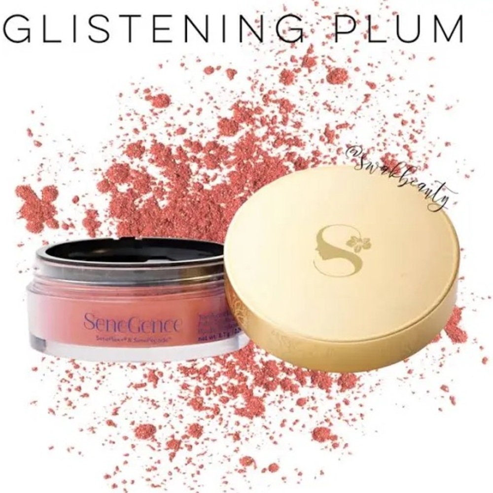 Senegence glistening plum loose powder blush new sealed